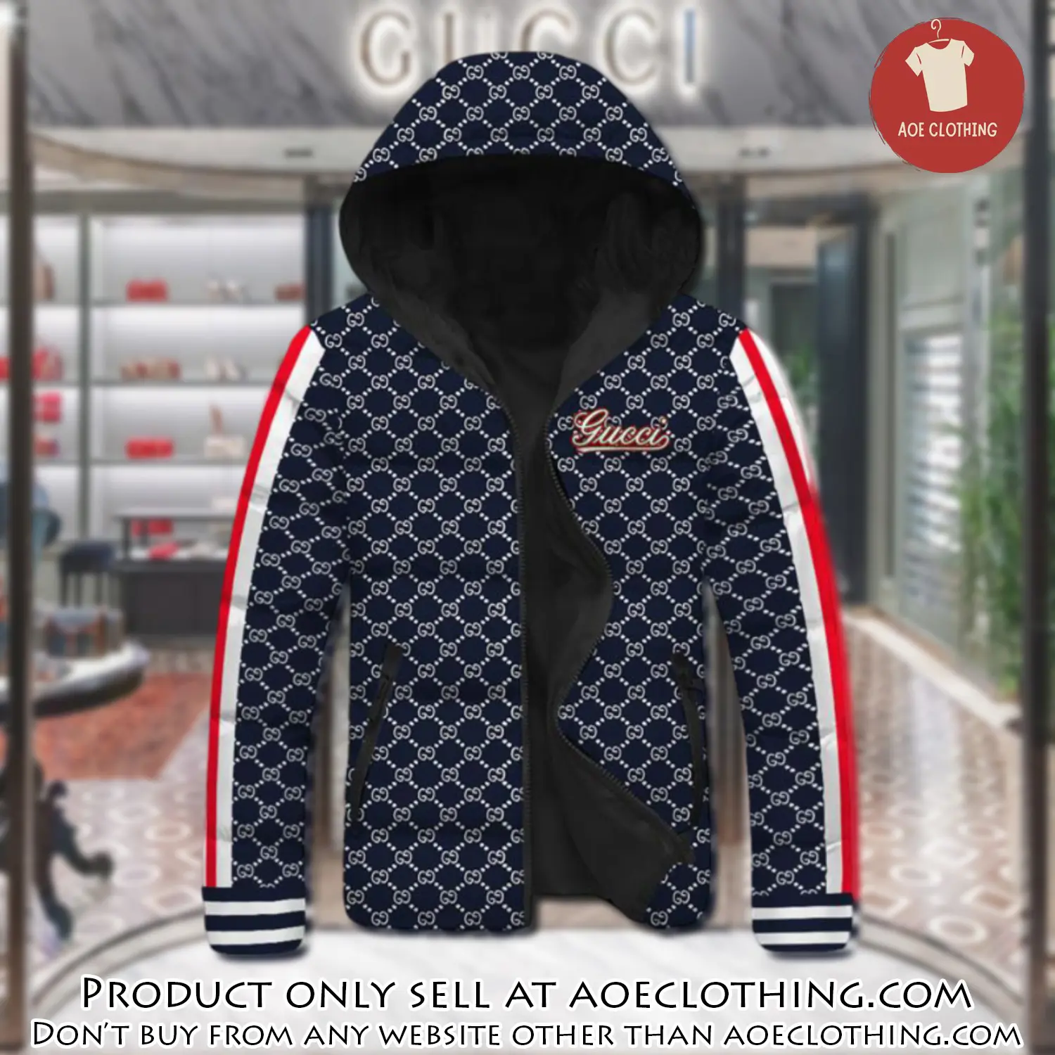 Gucci downfilled coat ultralight down jacket outdoor jacket warm outwear dfj1008 aoe2152110